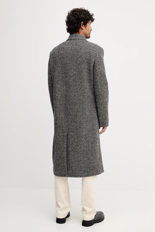 Odzież Tommy Hilfiger płaszcz wełniany MW0MW40763 szary
