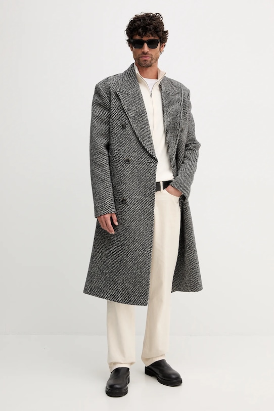 Vuneni kaput Tommy Hilfiger MW0MW40763 crna AW25