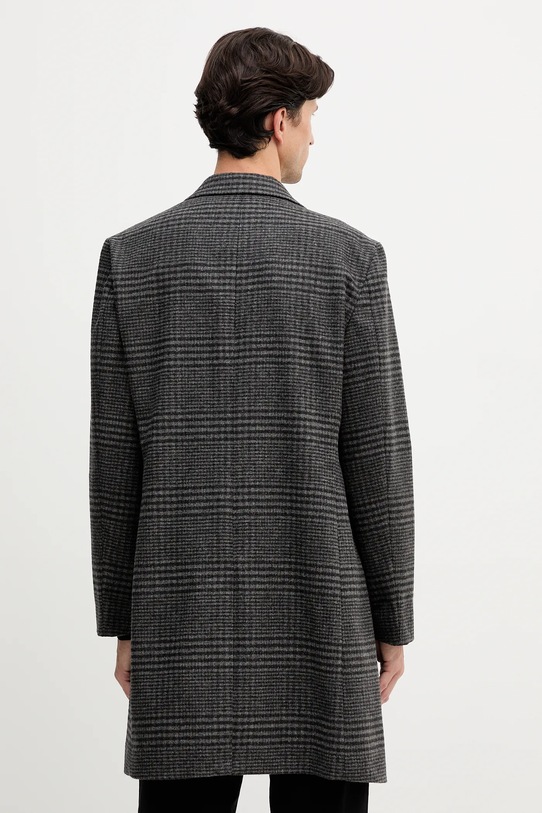 Odzież Tommy Hilfiger płaszcz z dodatkiem wełny MW0MW40769 szary