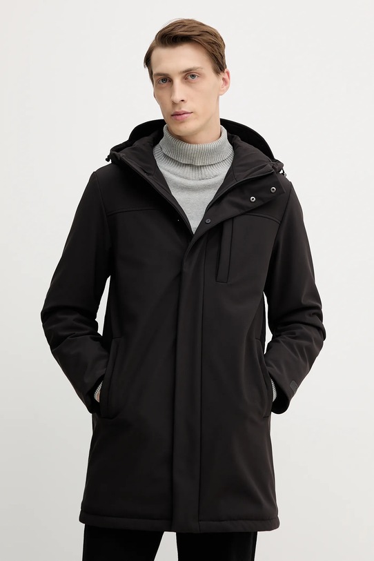 Trussardi płaszcz pozostałe czarny 8024M000007N