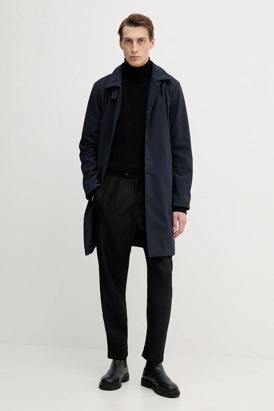 Trussardi płaszcz 8023M000006N granatowy AW25