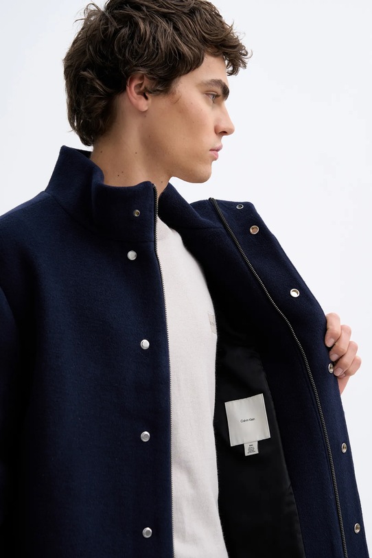 Calvin Klein płaszcz z dodatkiem wełny LV04LD457G