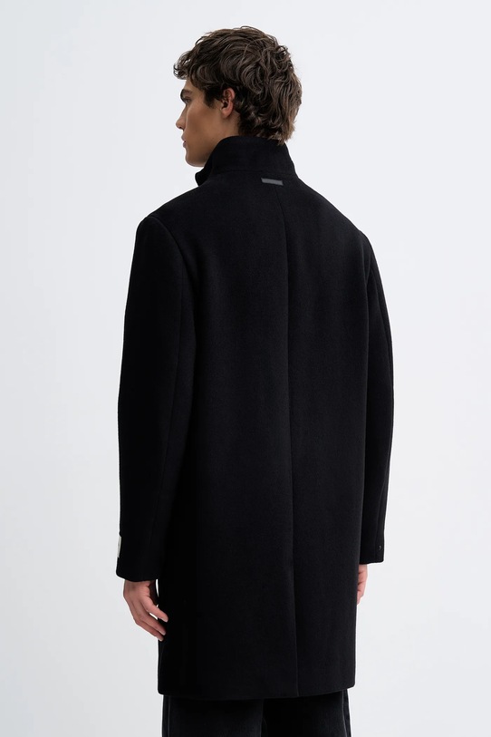 Odzież Calvin Klein płaszcz z dodatkiem wełny LV04LD457G czarny