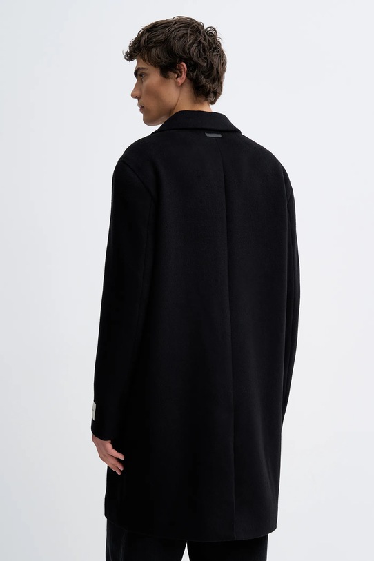 Odzież Calvin Klein płaszcz z dodatkiem wełny LV04LD900G czarny
