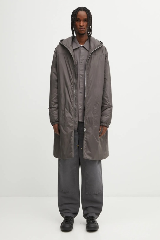 Rick Owens DRKSHDW płaszcz Sealed Windbreaker DU02E7973.NP