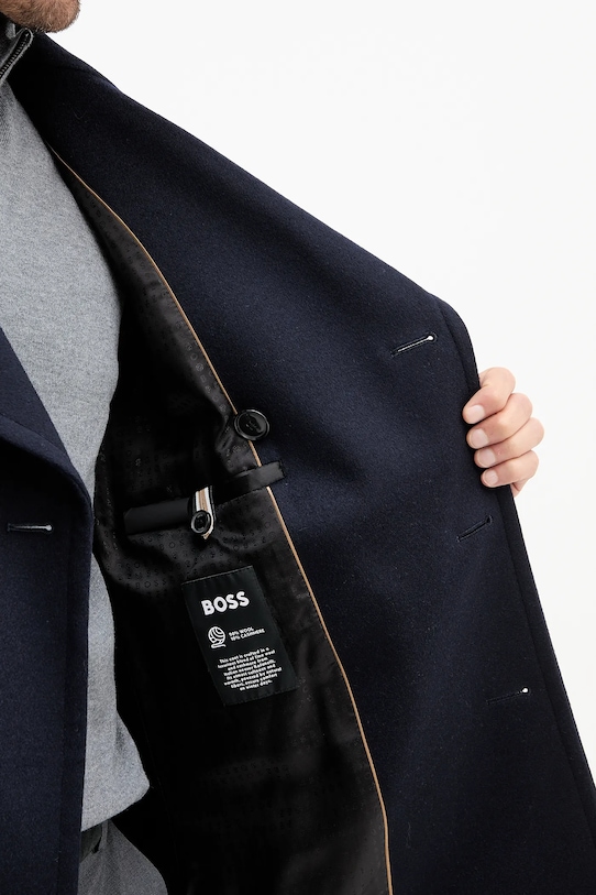 Kabát s prímesou kašmíru BOSS 50551081