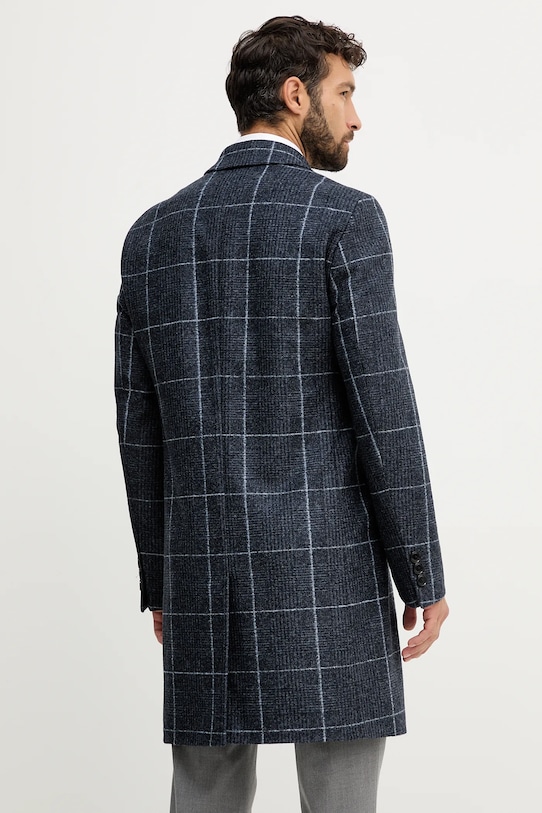 Îmbrăcăminte BOSS palton de lână 50551092 bleumarin