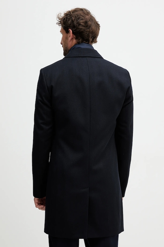 Odzież BOSS płaszcz z wełną 50551117 granatowy