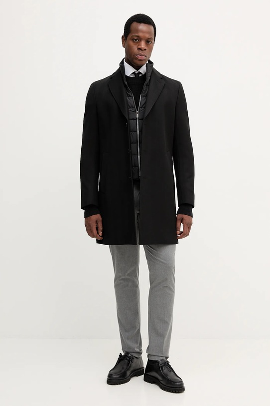 Kabát s vlnou BOSS 50551117 černá AW25