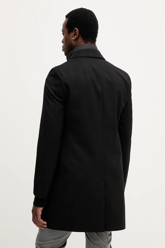 Odzież BOSS płaszcz z wełną 50551117 czarny