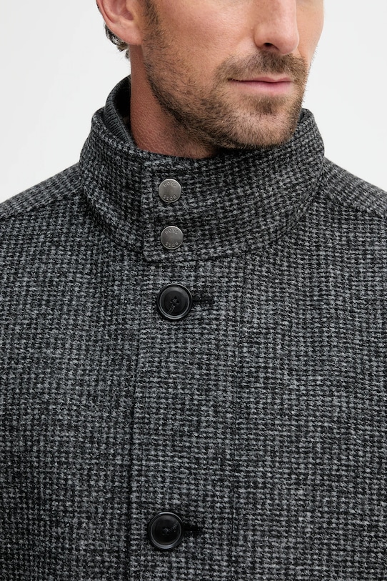 BOSS palton de lână 50551614 gri