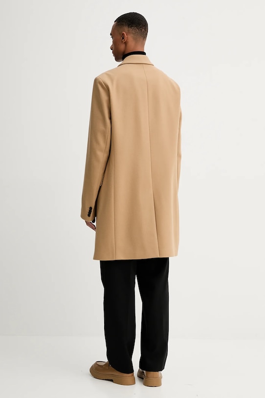 Îmbrăcăminte HUGO palton de lână 50546528 verde