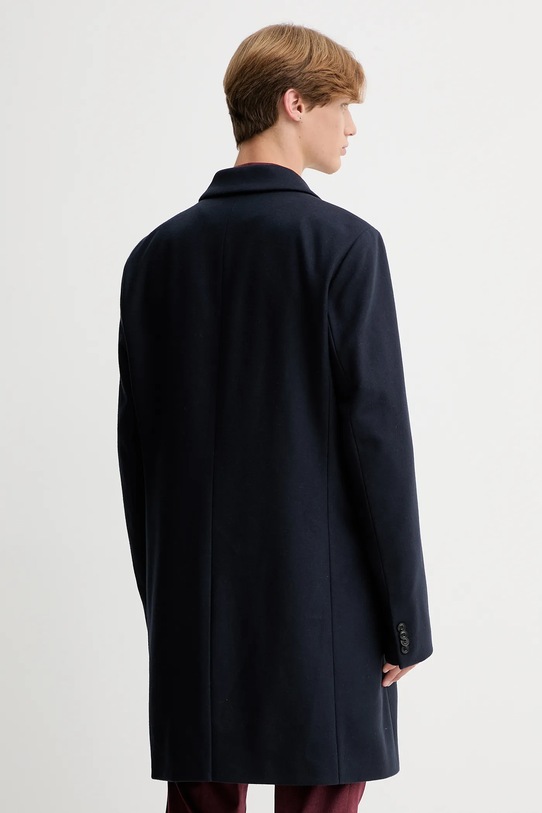 Îmbrăcăminte HUGO palton de lână 50546528 bleumarin
