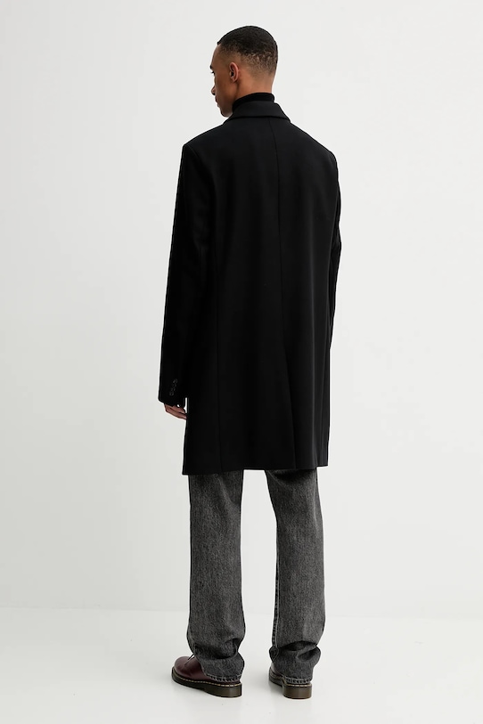 Odzież HUGO płaszcz z wełną 50546528 czarny