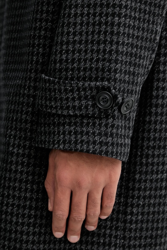 HUGO palton de lână 50549789 negru