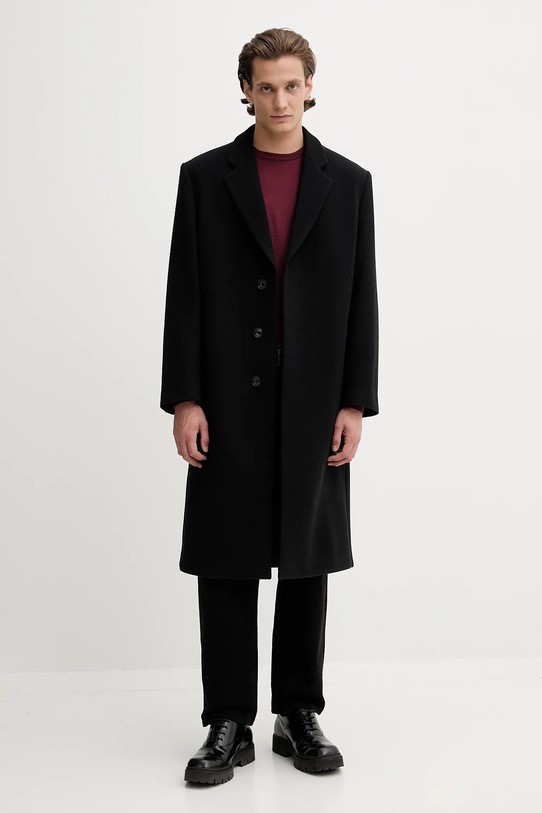 HUGO palton cu captuseala negru 50549854