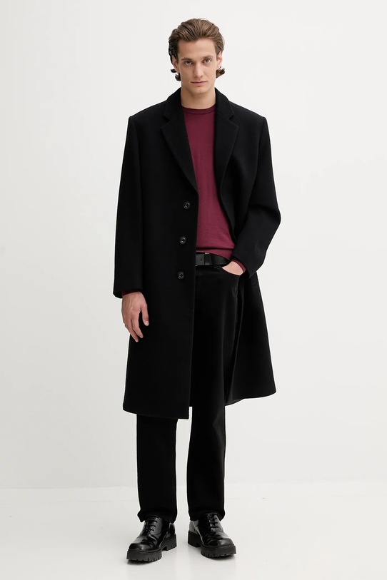 HUGO palton 50549854 negru AW25