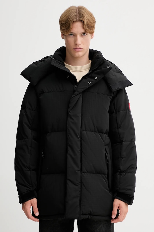 Páperová bunda HUGO zateplené čierna 50547890