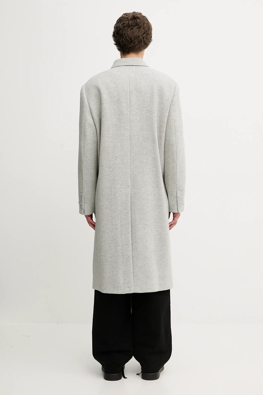 Одяг Пальто з додаванням вовни Lacoste BH5529 сірий