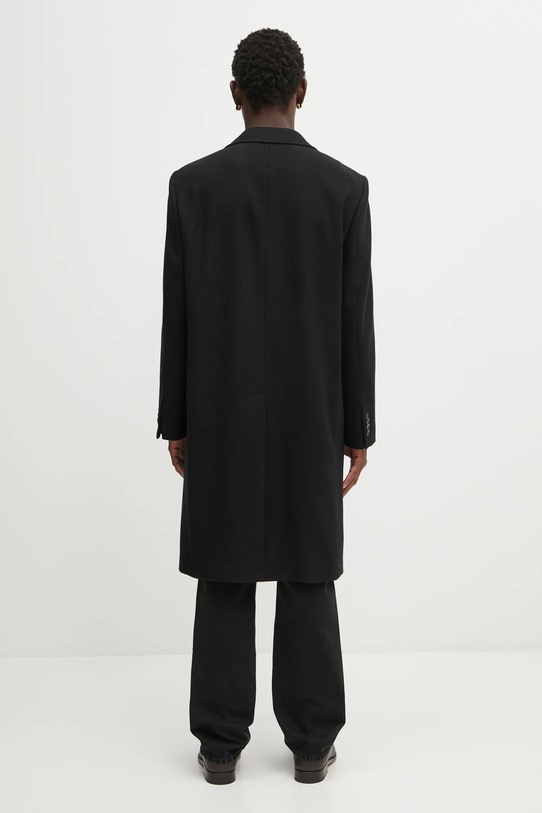 Одяг Пальто з додаванням вовни Lacoste BH5935 чорний