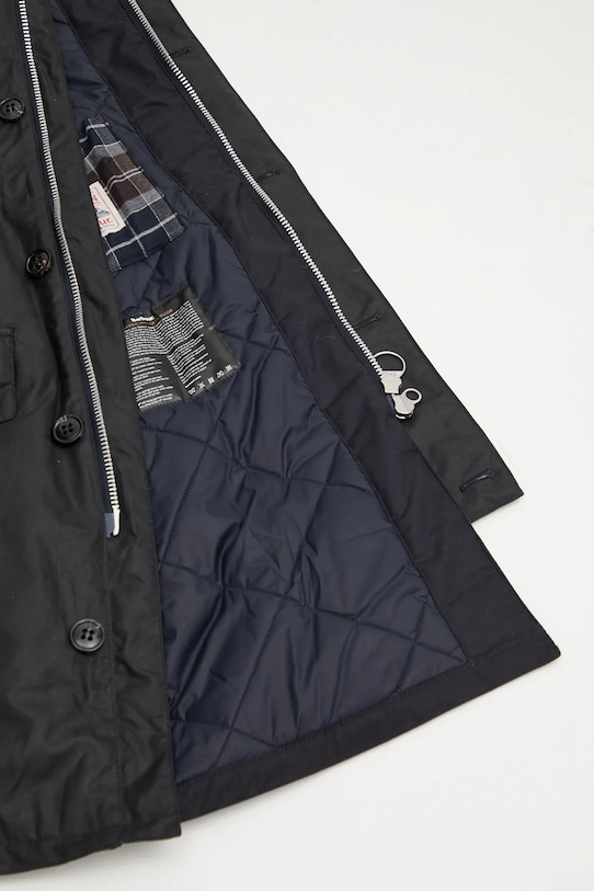 Barbour kurtka Beaudale Wax Trench Coat MWX2488NY92 granatowy