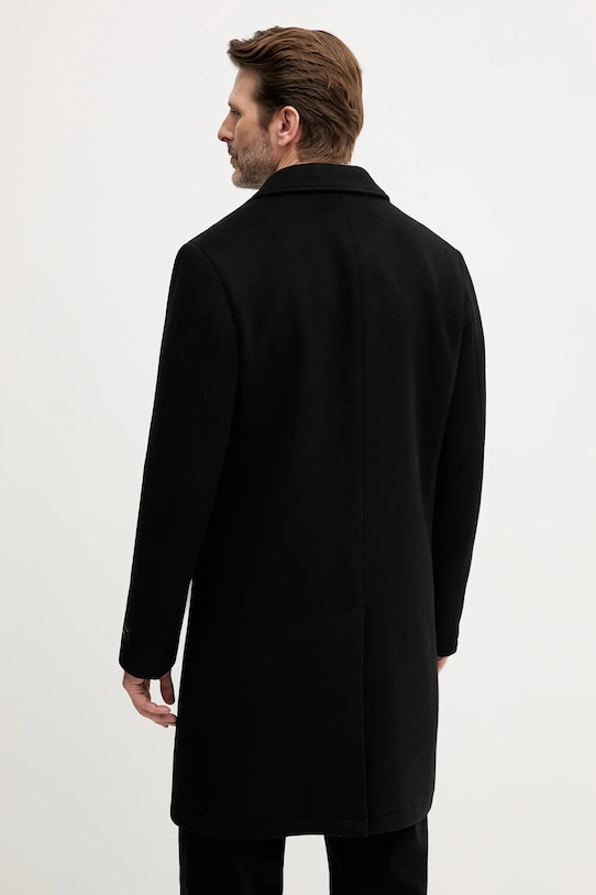 Odzież Liu Jo płaszcz z dodatkiem wełny QXX073.T217A czarny