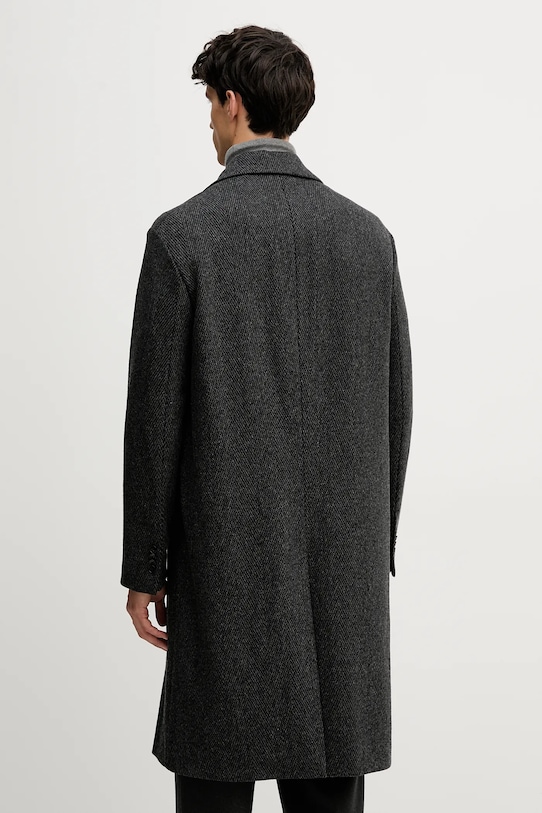 Oblečenie Kabát s prímesou vlny Tommy Hilfiger FSTHL4027.FSTH604 sivá