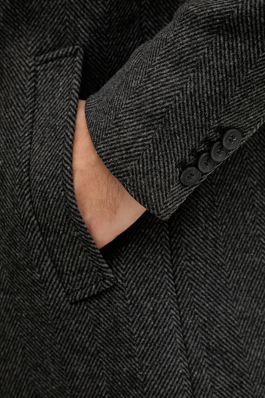 Пальто с добавлением шерсти United Colors of Benetton 2C4VUN06U серый