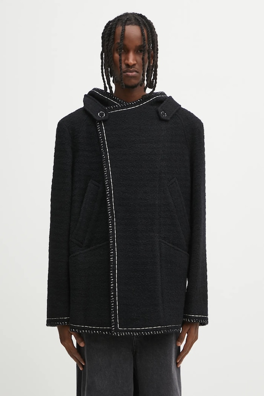 Ader Error coat with wool COAT non-insulated black BO01FWCT0104BK
