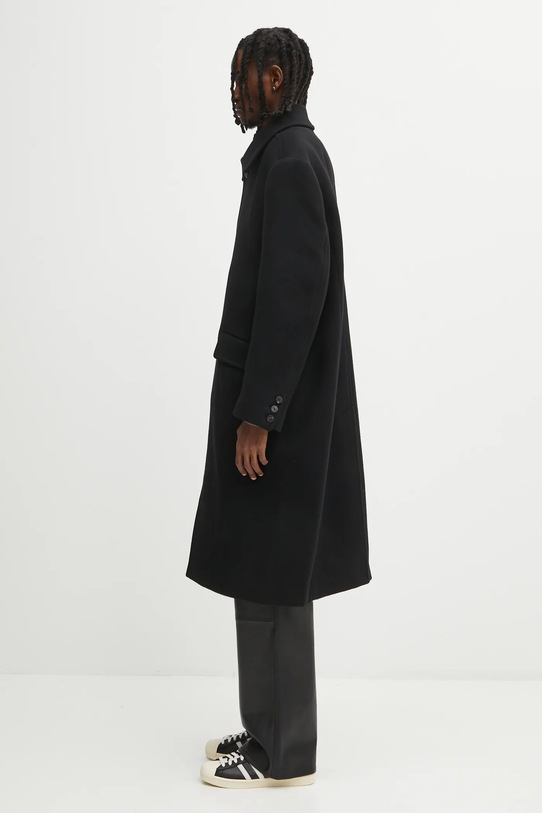 Ader Error płaszcz wełniany COAT BO42FYCT0101BK czarny AW25