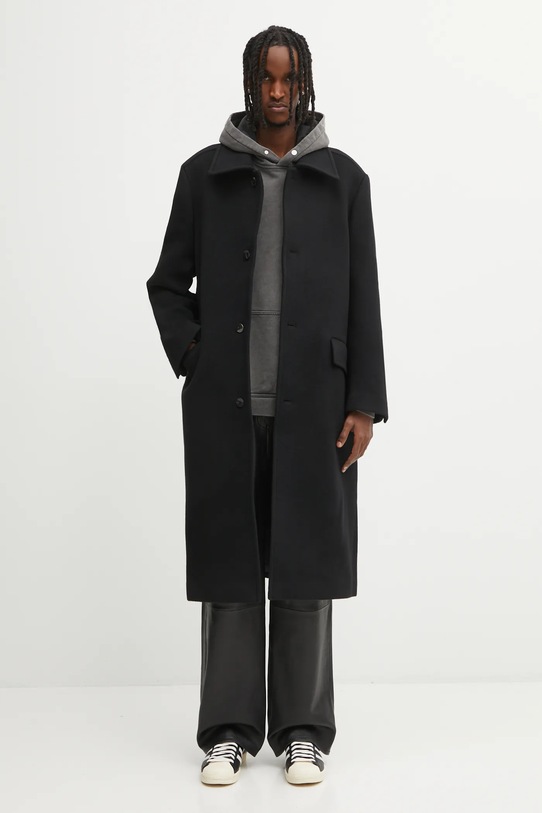 Ader Error płaszcz wełniany COAT BO42FYCT0101BK