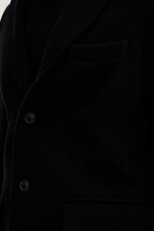 Trussardi płaszcz z dodatkiem wełny 8022M000005N granatowy