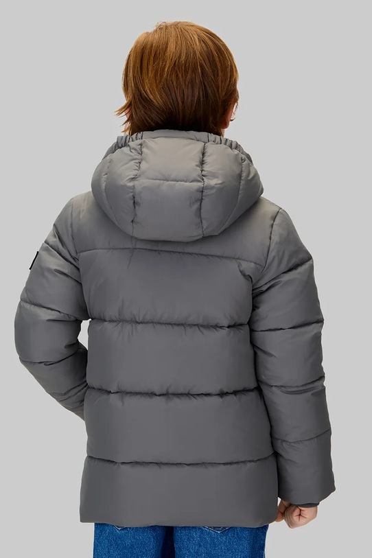 Dětská zimní bunda Calvin Klein Jeans šedá IB0IB01276.104.116.9BYA