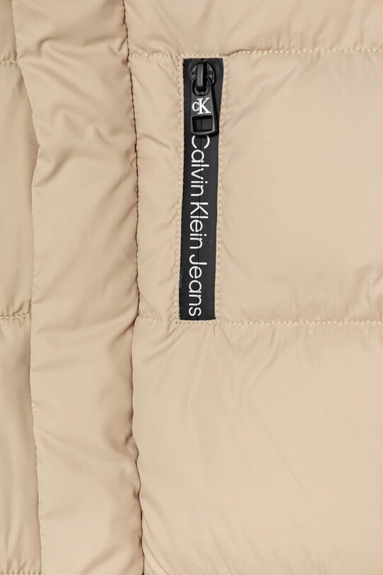 Chłopiec Calvin Klein Jeans kurtka zimowa dziecięca IB0IB01276.128.170.9BYA beżowy