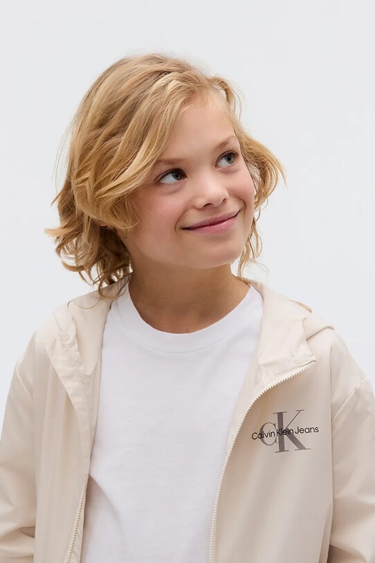 Calvin Klein Jeans kurtka IB0IB02091.104.116.9BYA beżowy