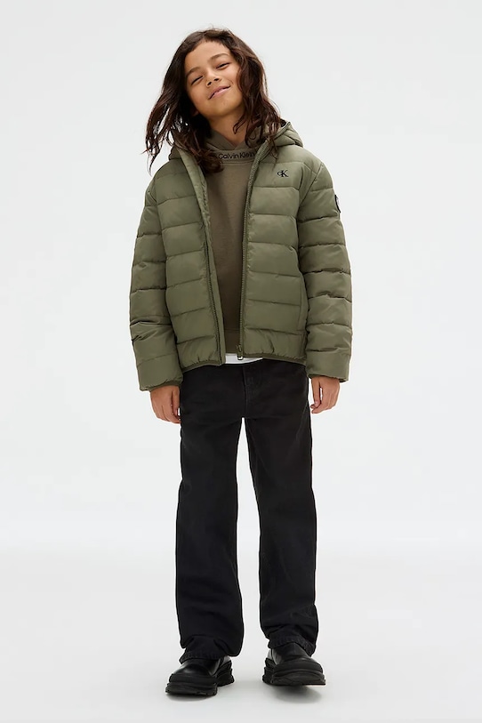Calvin Klein Jeans kurtka puchowa IB0IB02174.9BYA zielony