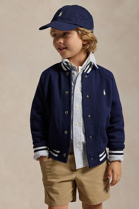 Bunda Polo Ralph Lauren bez kapuce námořnická modř 322932140004