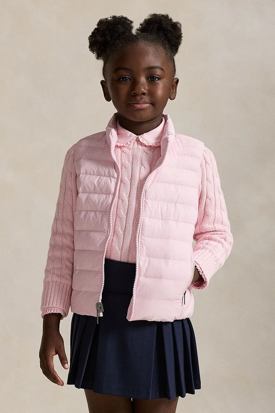 Polo Ralph Lauren gyerek mellény enyhén szigetelt rózsaszín 322969872003