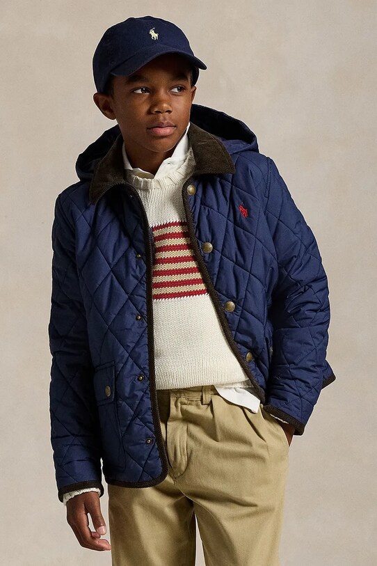 Polo Ralph Lauren giacca per bambini transitorio blu navy 323943455002