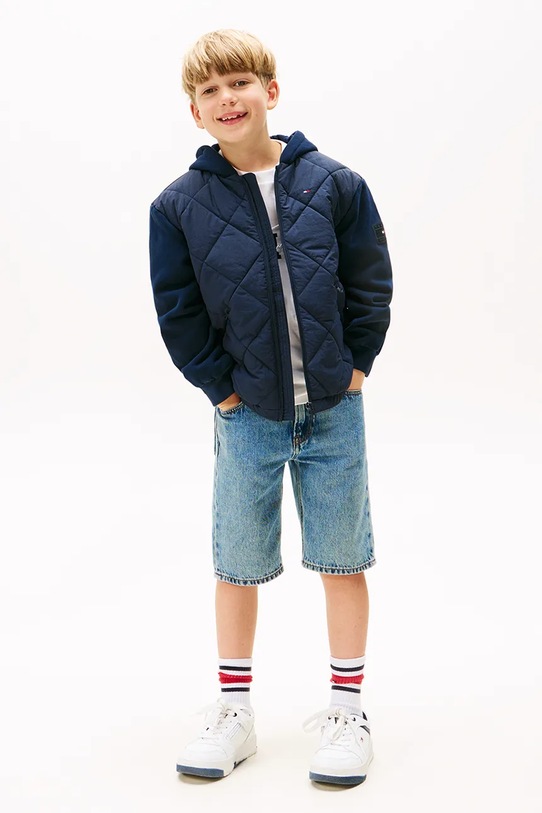 Chłopiec Tommy Hilfiger kurtka dziecięca KB0KB09736.9BYA granatowy