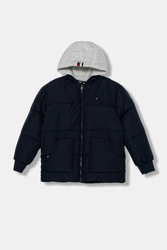 Tommy Hilfiger kurtka puchowa dziecięca KB0KB09815.9BYA granatowy AW25