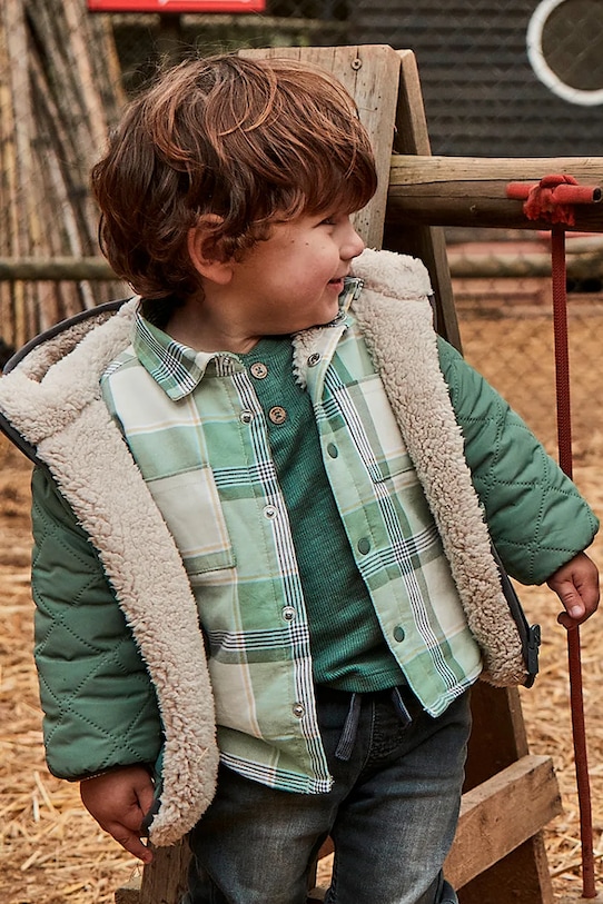 Mayoral kurtka niemowlęca bez kaptura zielony 2104.3C.Baby.9BYA