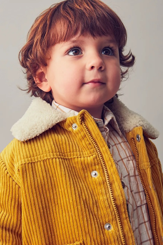 Mayoral kurtka sztruksowa niemowlęca 2419.3D.Baby.9BYA żółty