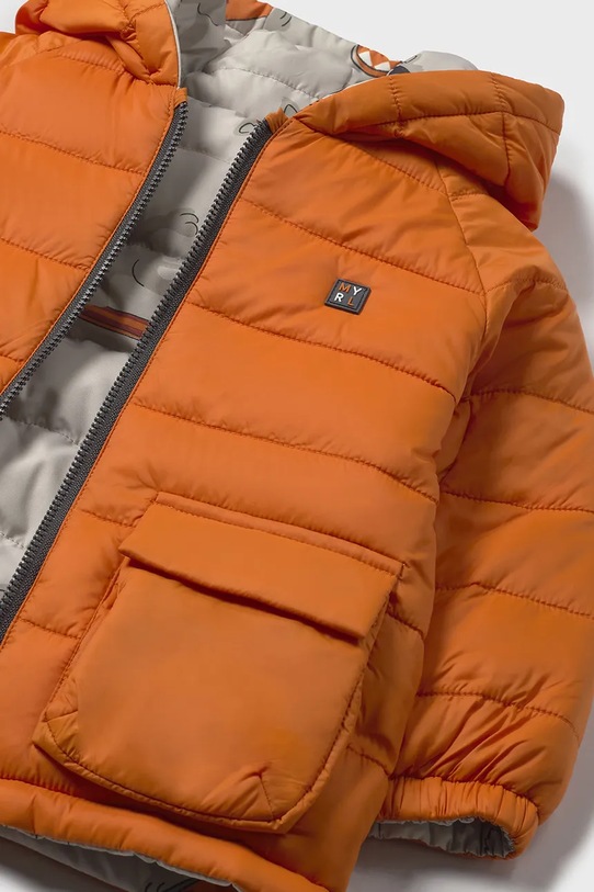 Mayoral kurtka dwustronna dziecięca pomarańczowy 2420.3A.Baby.9BYA