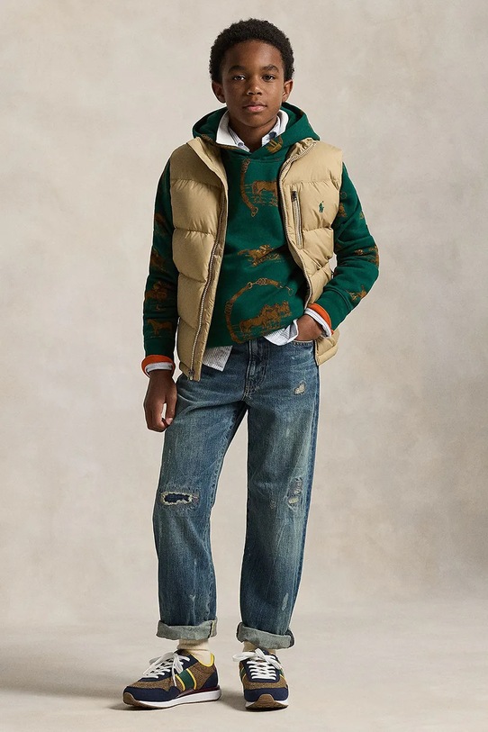 Polo Ralph Lauren bezrękawnik dziecięcy 323969863003 beżowy