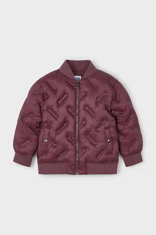 Dětská bomber bunda Mayoral 4420.5F.Mini.9BYA burgundské AW25