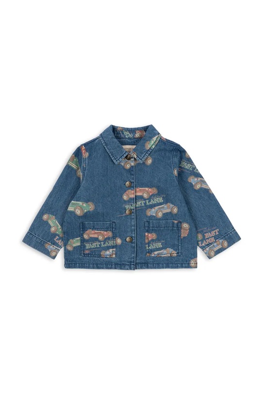 Konges Sløjd kurtka jeansowa dziecięca MAGOT JACKET GOTS bez kaptura granatowy KS103886.B.9BYA