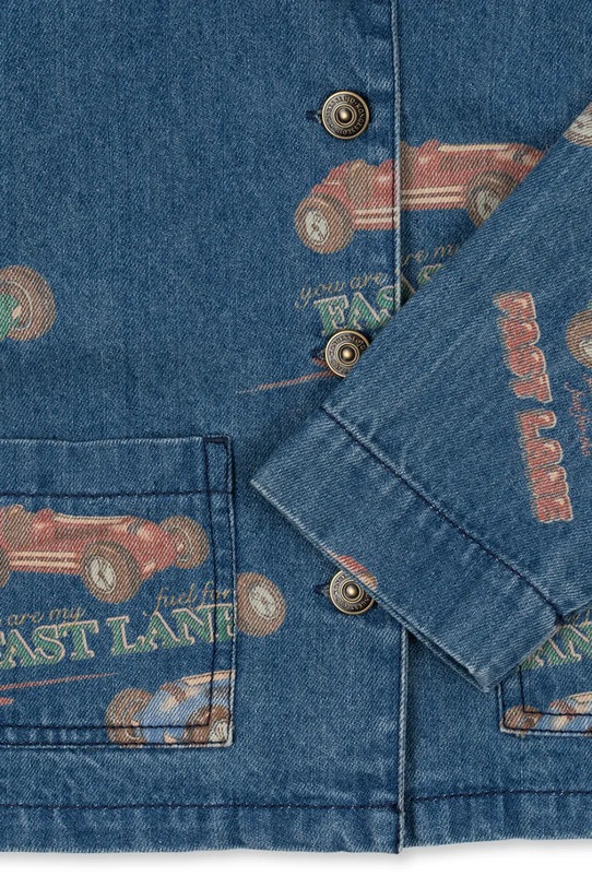 Konges Sløjd kurtka jeansowa dziecięca MAGOT JACKET GOTS granatowy KS103886.B.9BYA