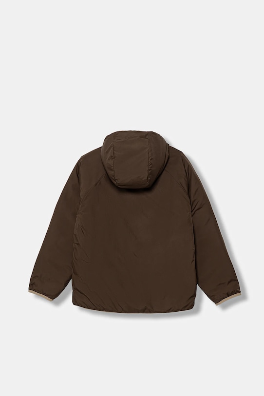 Chłopiec The North Face kurtka dwustronna dziecięca B REVERSIBLE PERRITO HOODED JACKET NF0A88TWBOX1 beżowy