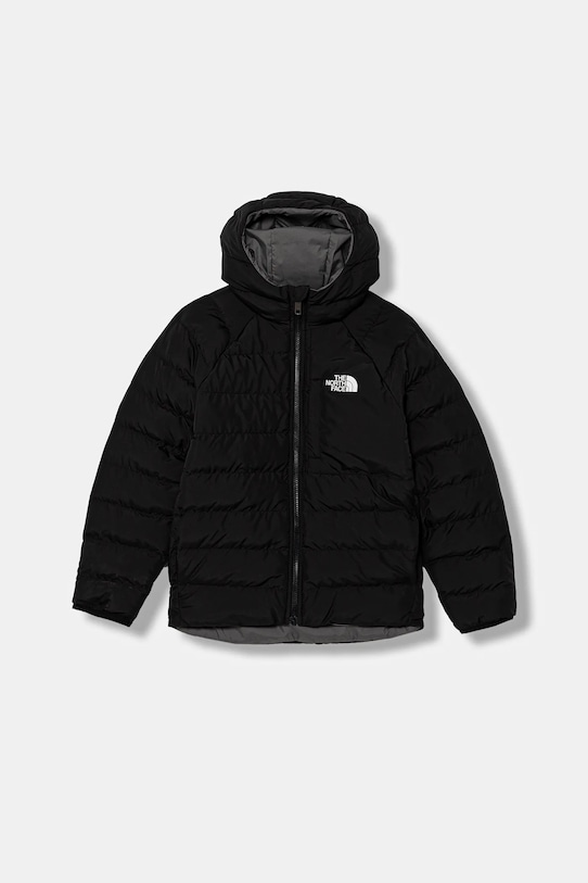 The North Face kurtka dwustronna dziecięca B REVERSIBLE PERRITO HOODED JACKET pozostałe czarny NF0A88TWWOO1
